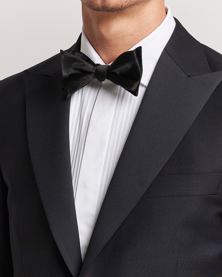 Herren | Oscar Jacobson Bow Tie, Self Tie Black | Oscar Jacobson | Bow Tie, Self Tie Black