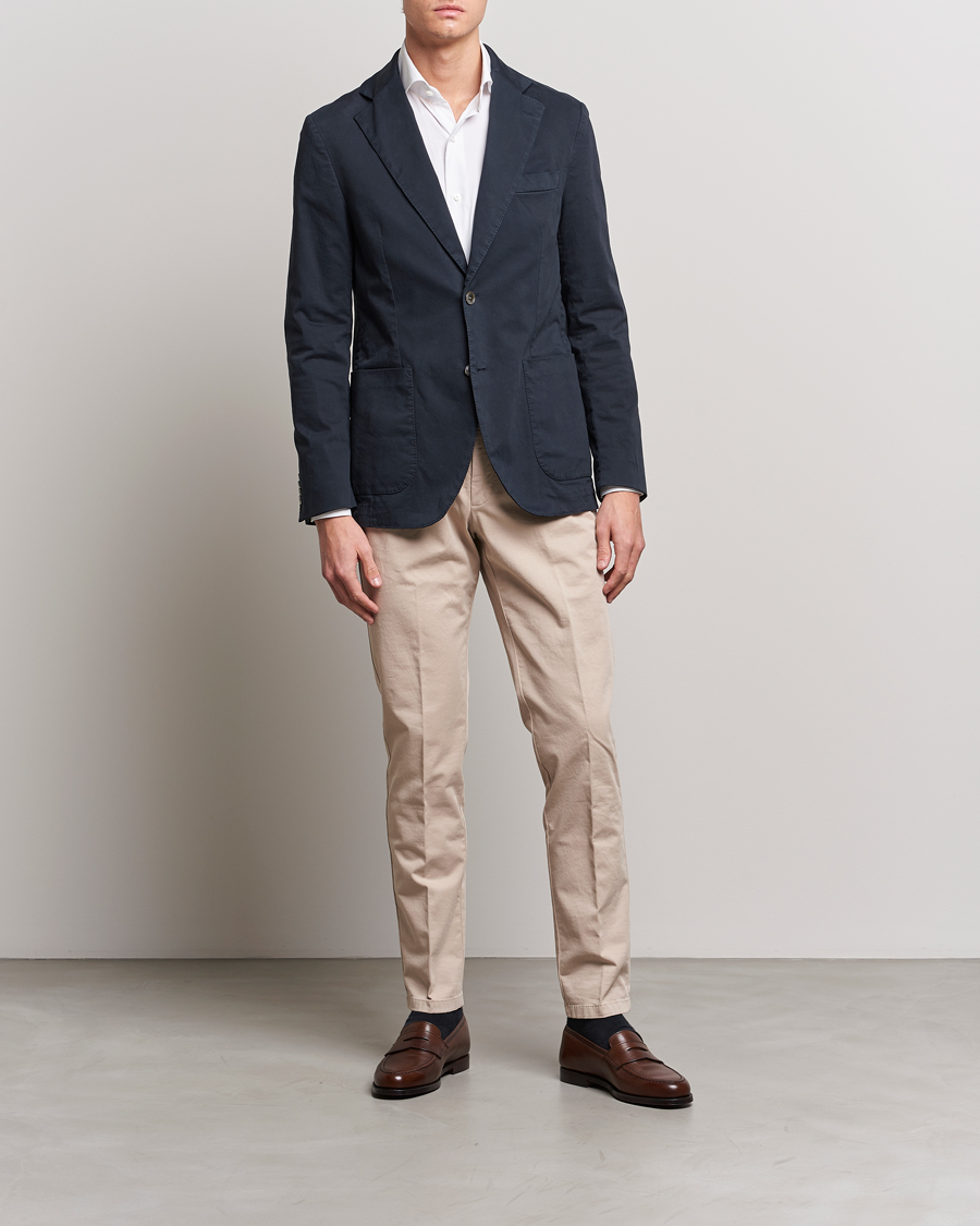 Herren | Hosen | Oscar Jacobson | Danwick Cotton Trousers Beige