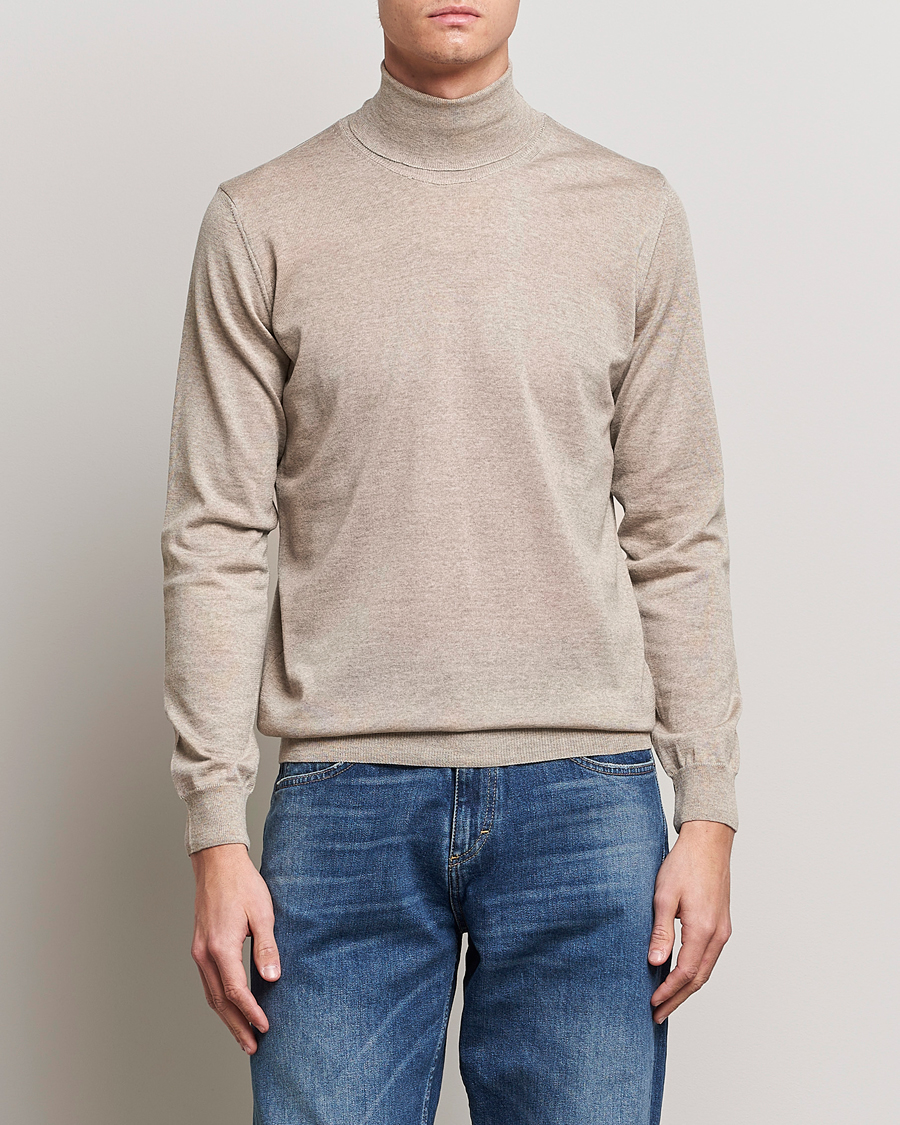 Herren | Kleidung | Oscar Jacobson | Cole Merino Wool Rollneck Beige