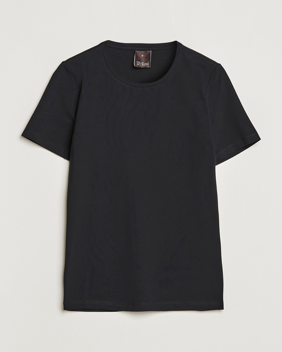 Herren | T-Shirts | Oscar Jacobson | Kyran Cotton T-shirt S-S Black