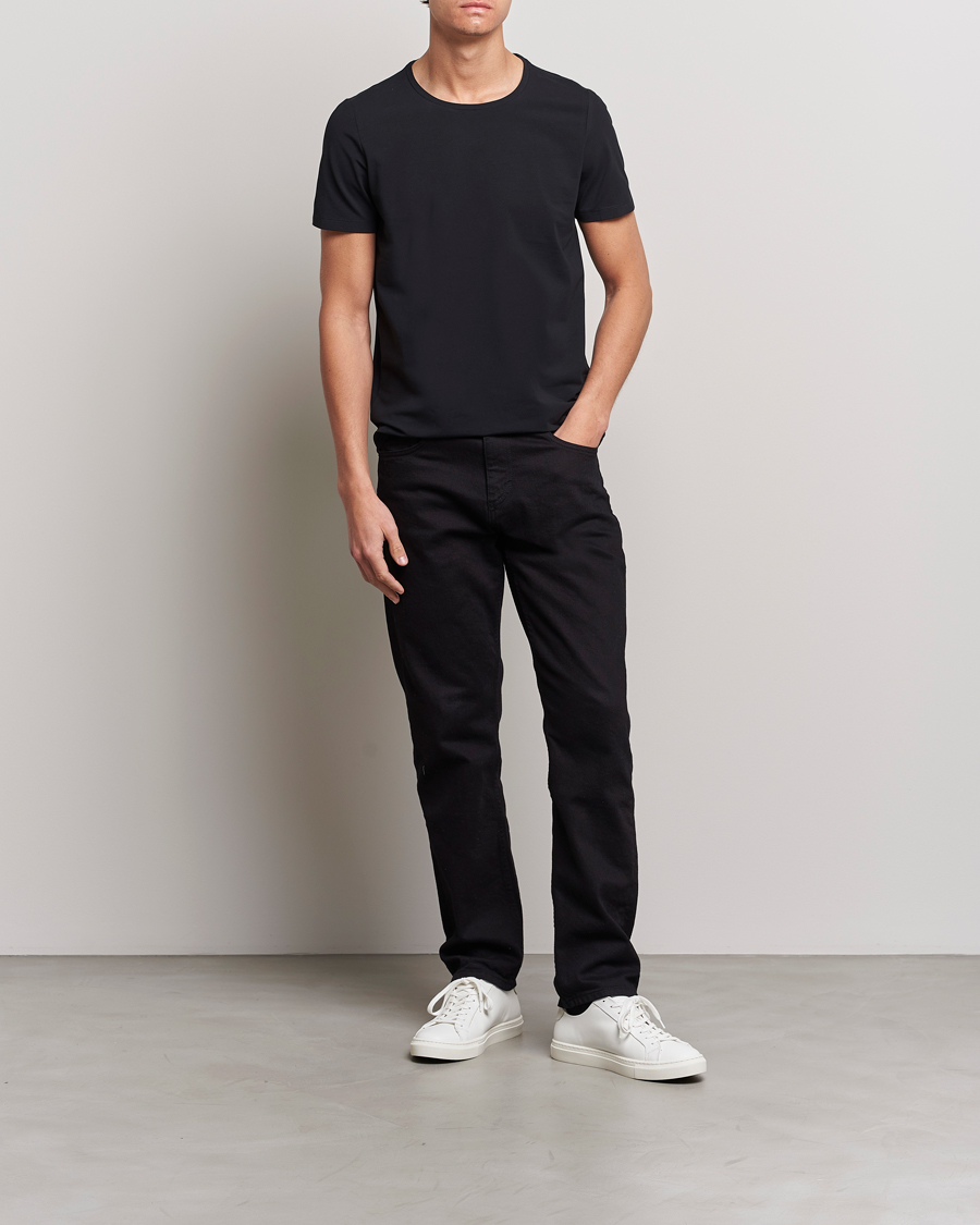 Herren | T-Shirts | Oscar Jacobson | Kyran Cotton T-shirt S-S Black