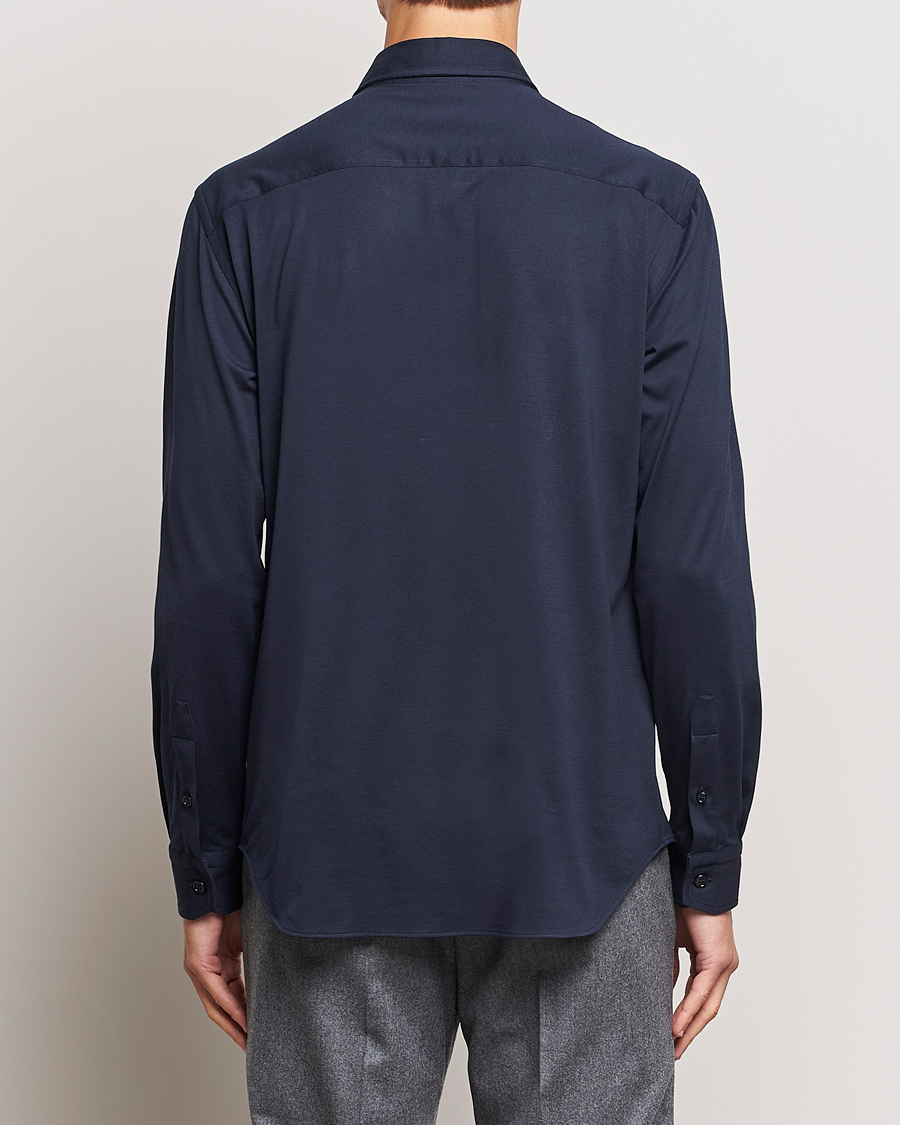Herren | Hemden | Brioni | Soft Cotton Jersey Shirt Navy