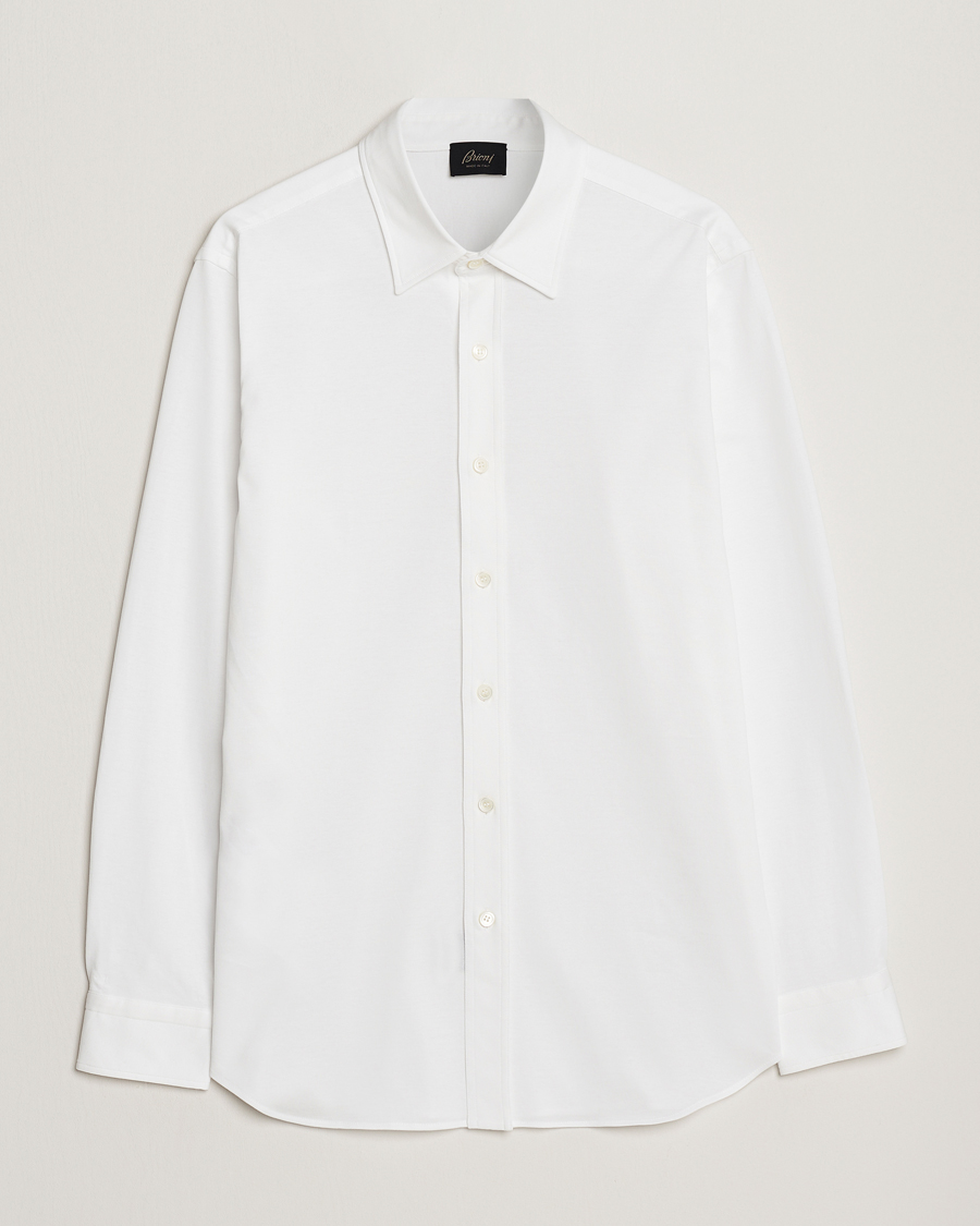 Herren |  | Brioni | Soft Cotton Jersey Shirt White