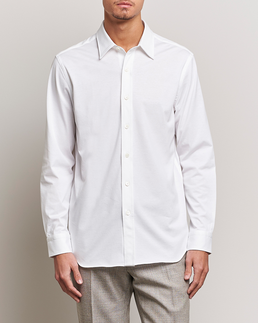 Herren | Hemden | Brioni | Soft Cotton Jersey Shirt White