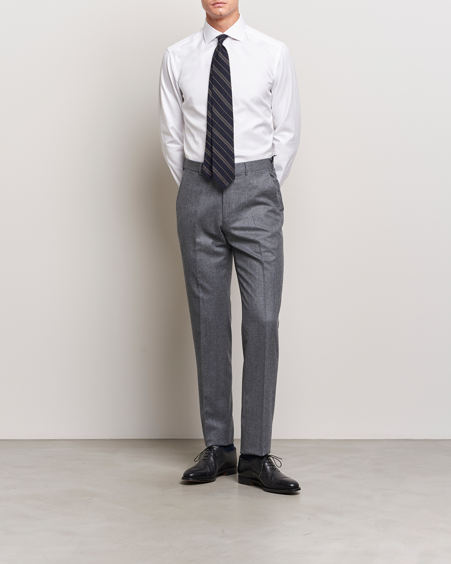 Herren | Hemden | Brioni | Slim Fit Royal Oxford Dress Shirt White