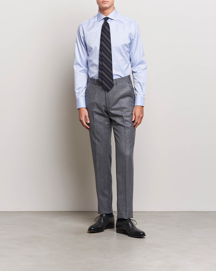 Herren | Hemden | Brioni | Slim Fit Royal Oxford Dress Shirt Light Blue