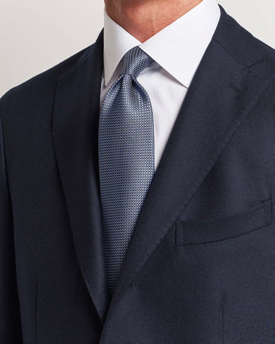 Herren |  | Brioni | Jacquard Silk Tie Light Blue