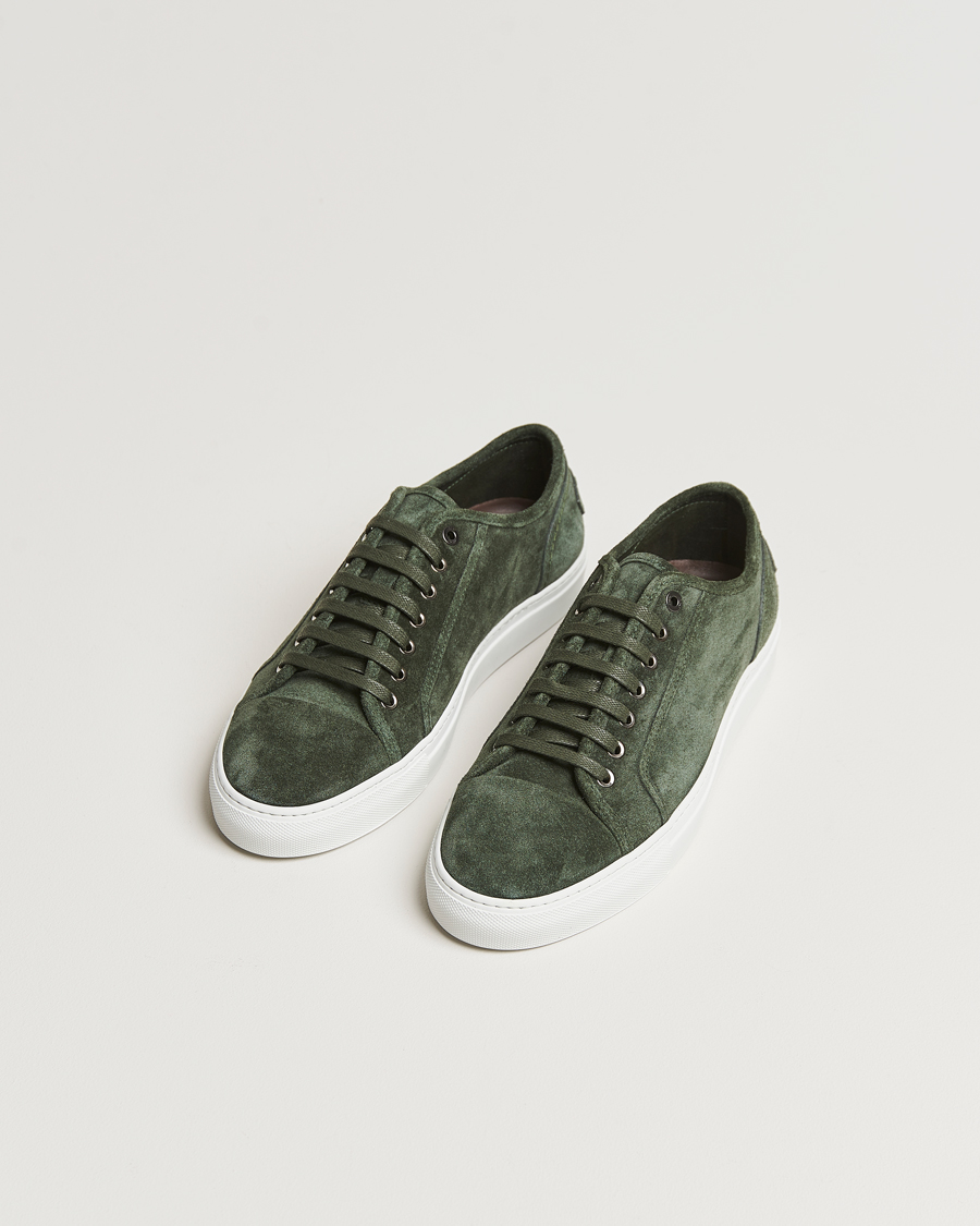 Herren |  | Brioni | Casetta Suede Sneakers Green