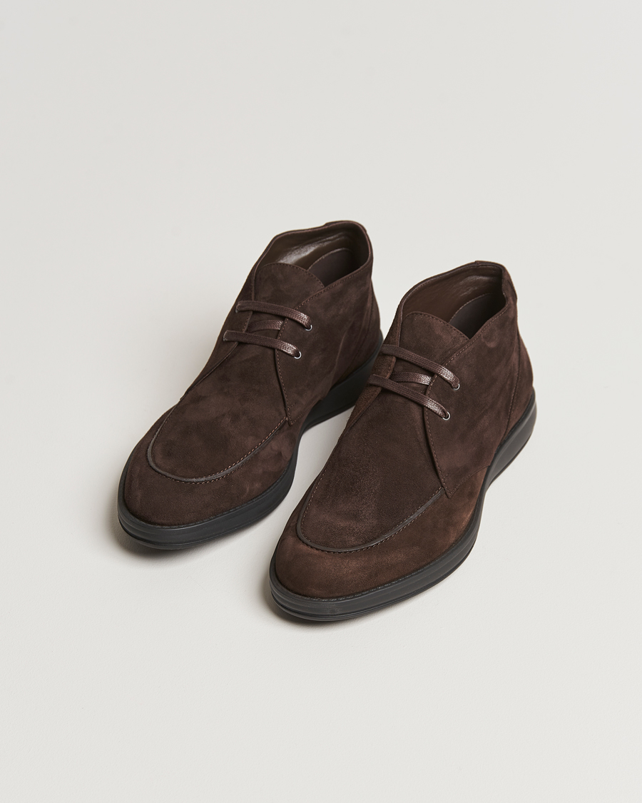 Herren | Wildlederschuhe | Brioni | Desert Boot Dark Brown Nubuck