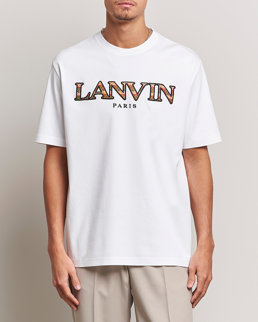 Herren |  | Lanvin | Curb Logo T-Shirt Optic White
