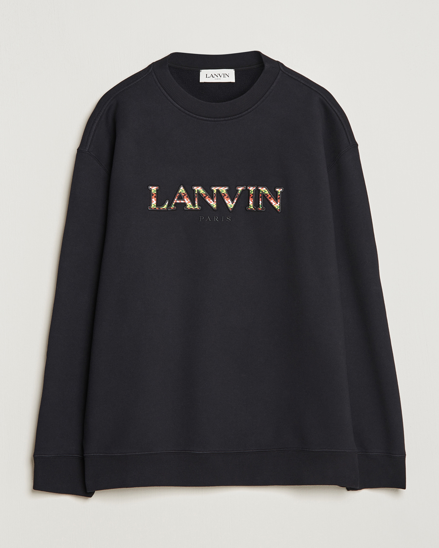 Herren |  | Lanvin | Curb Logo Sweatshirt Black