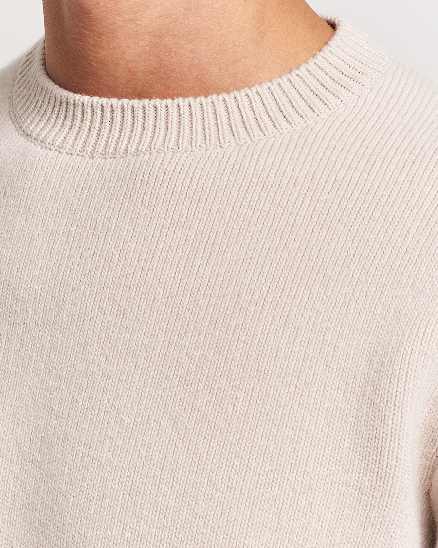Herren | Pullover | Lanvin | Cashmere Blend Crew Neck Sweater Light Beige