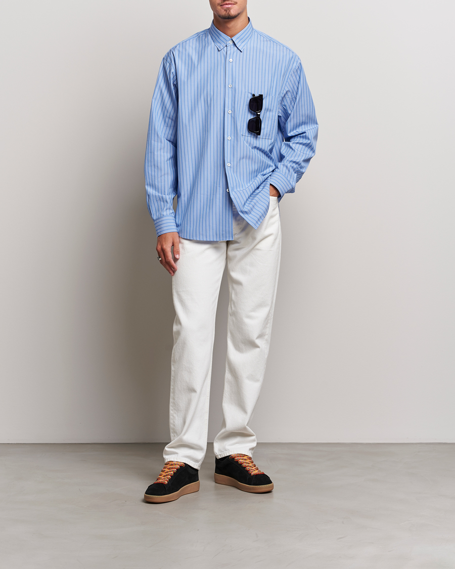 Herren | Hemden | Lanvin | Oversize Casual Shirt Blue/White