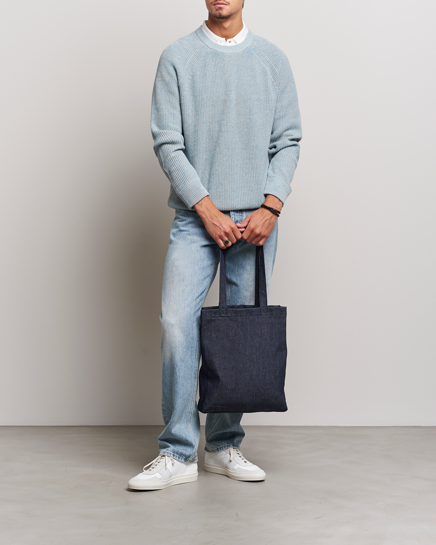 Herren | Pullover | NN07 | Jacobo Organic Cotton Knitted Sweater Ashley Blue Mel
