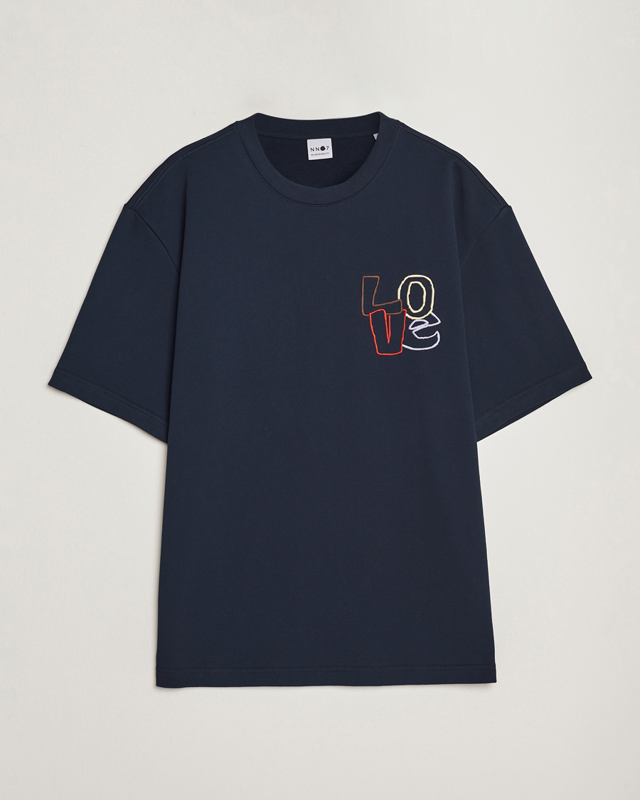 Herren | T-Shirts | NN07 | Alan Heavy T-Shirt Navy