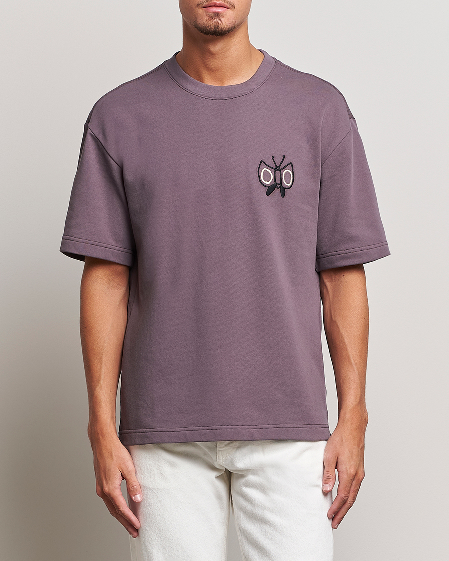 Herren | T-Shirts | NN07 | Alan Heavy T-Shirt Purple Brown