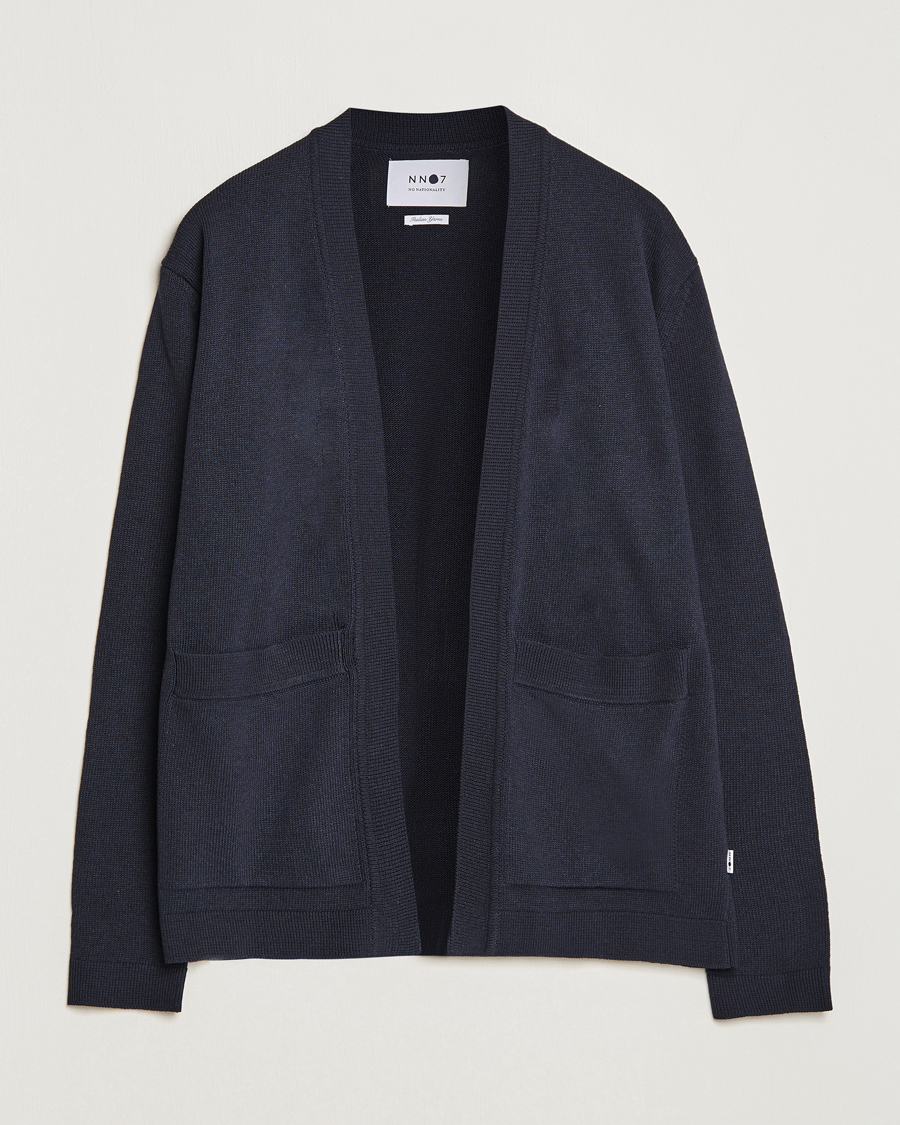 Herren | Pullover | NN07 | Bradley Cotton Cardigan Navy