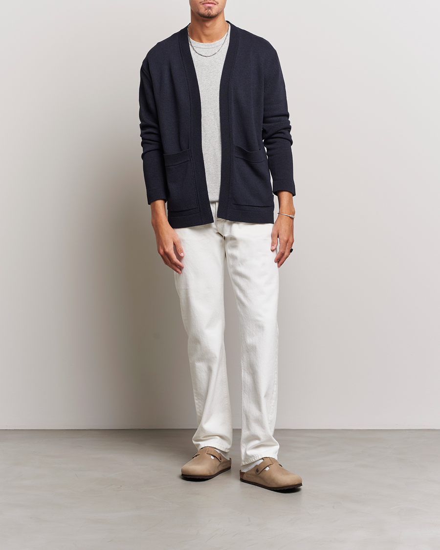 Herren | Pullover | NN07 | Bradley Cotton Cardigan Navy