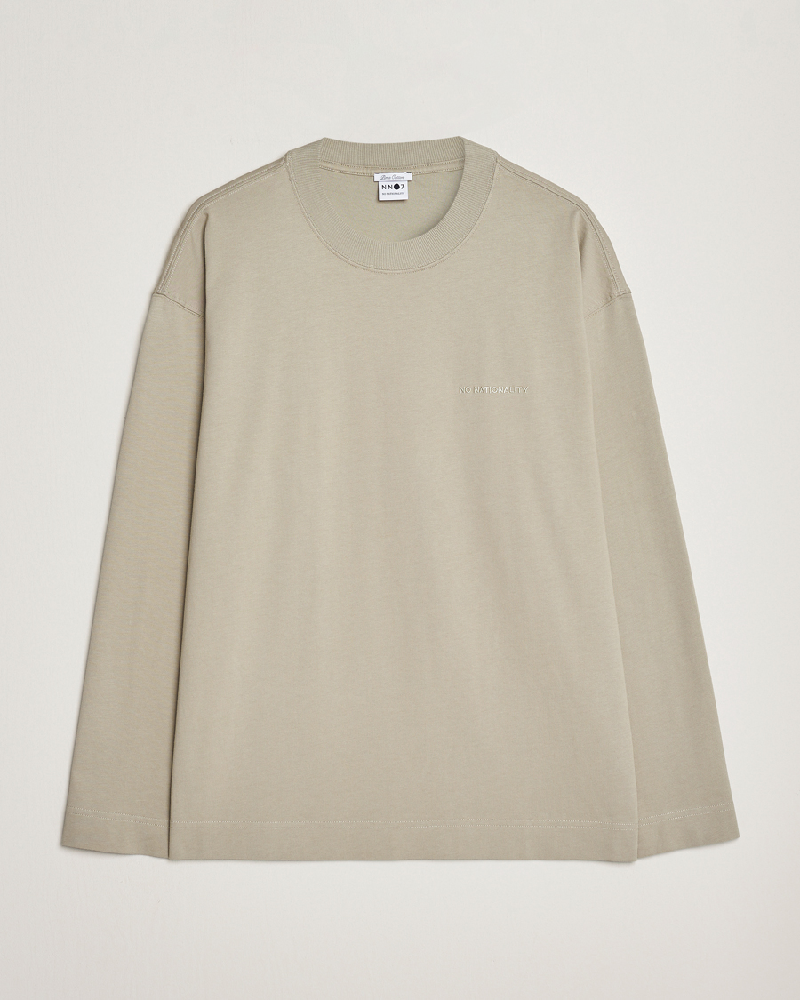 Herren | T-Shirts | NN07 | Benja Pima Cotton Long Sleeve T-Shirt London Fog