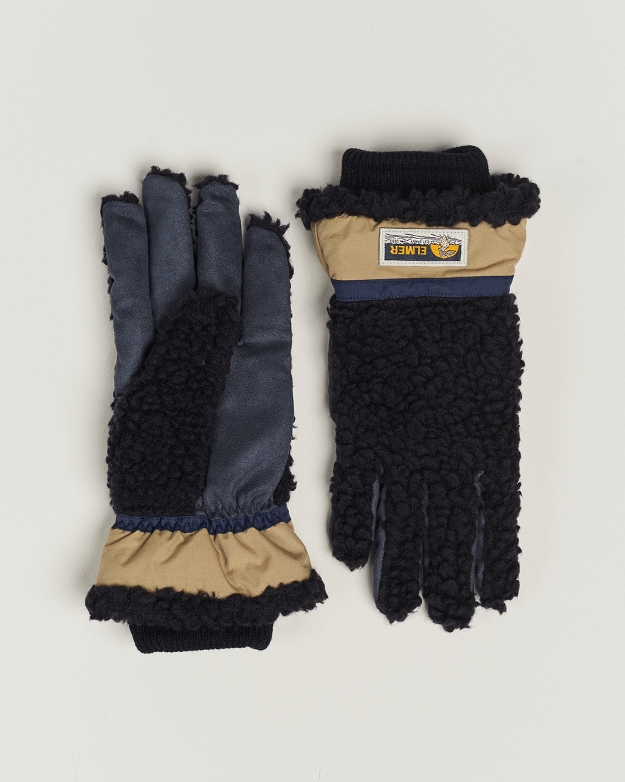 Herren | Elmer by Swany | Elmer by Swany | Sota Wool Teddy Gloves Black