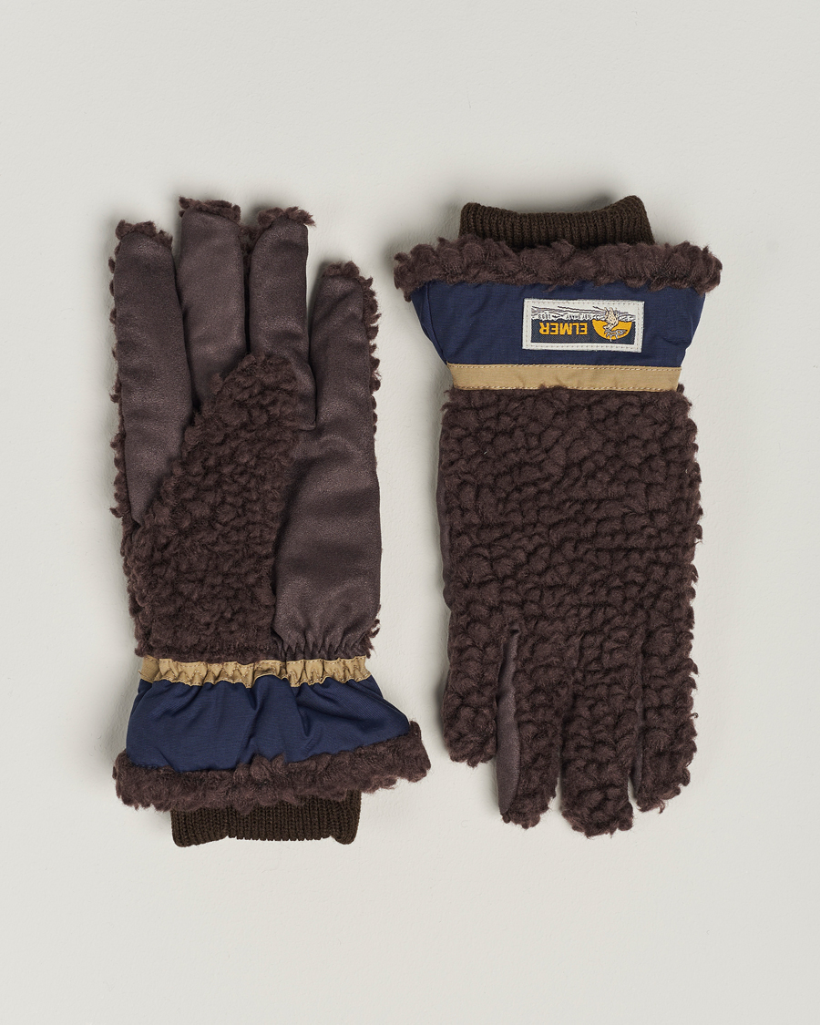 Herren | Special gifts | Elmer by Swany | Sota Wool Teddy Gloves Brown