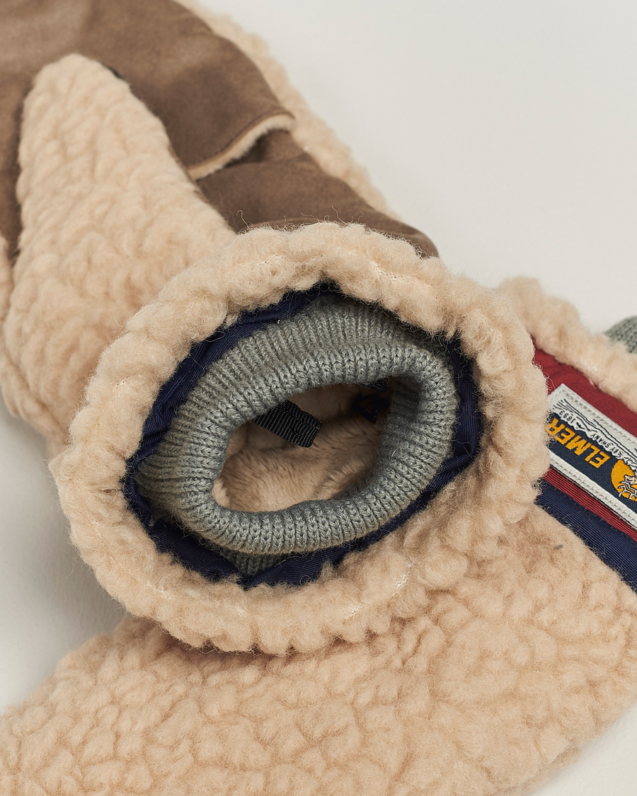 Herr | Handskar | Elmer by Swany | Miyo Wool Teddy Mittens Beige/Wine