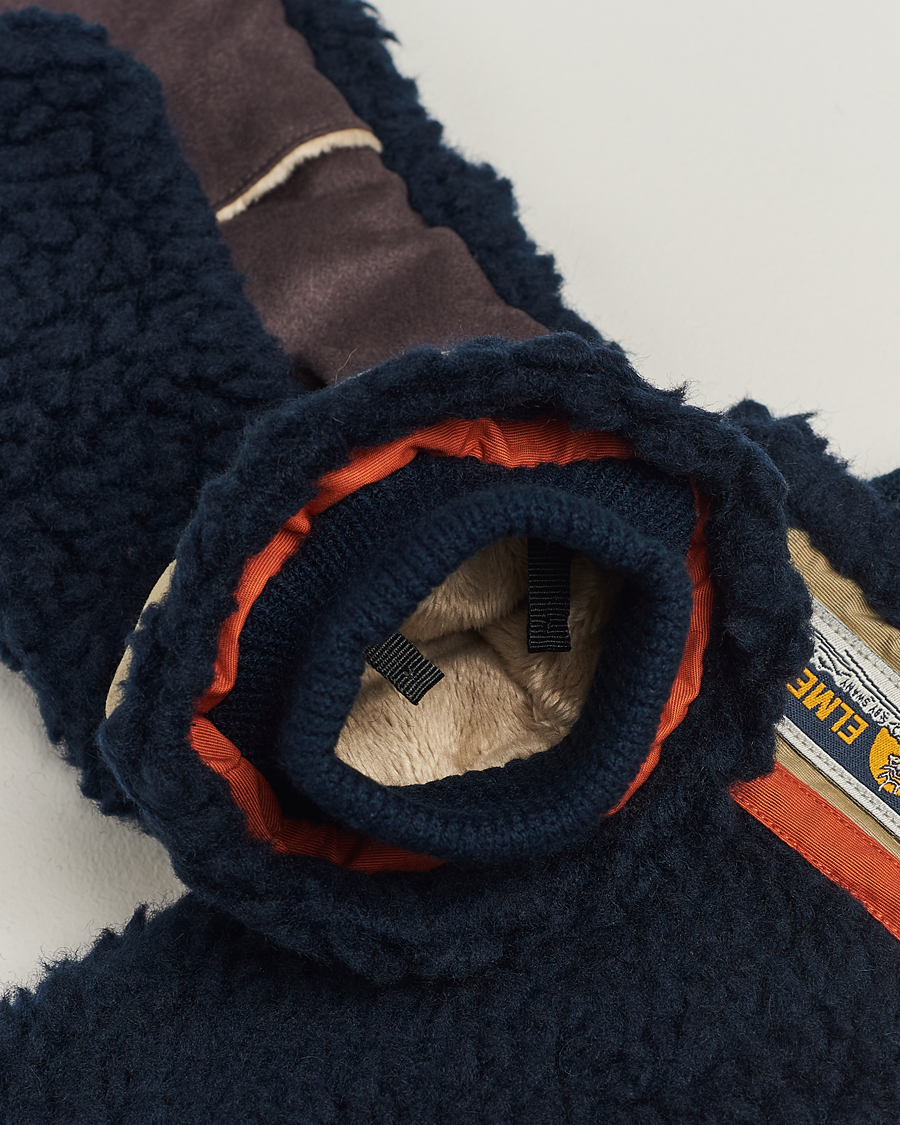 Herren | Special gifts | Elmer by Swany | Miyo Wool Teddy Mittens Navy