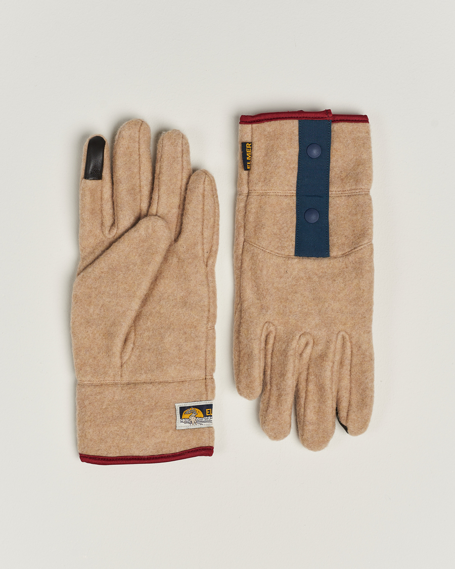 Herren | Handschuhe | Elmer by Swany | Recycled Wool Fleece Gloves Camel