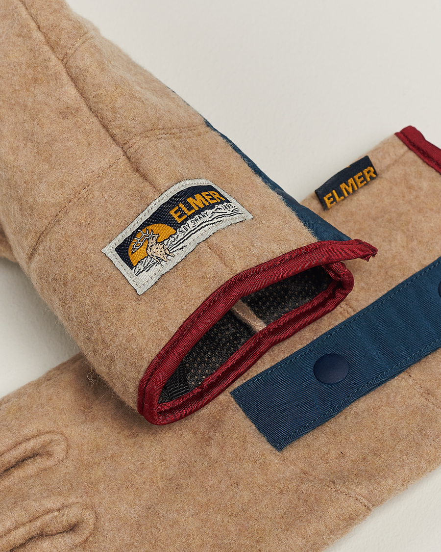 Herren | Elmer by Swany Recycled Wool Fleece Gloves Camel | Elmer by Swany | Recycled Wool Fleece Gloves Camel