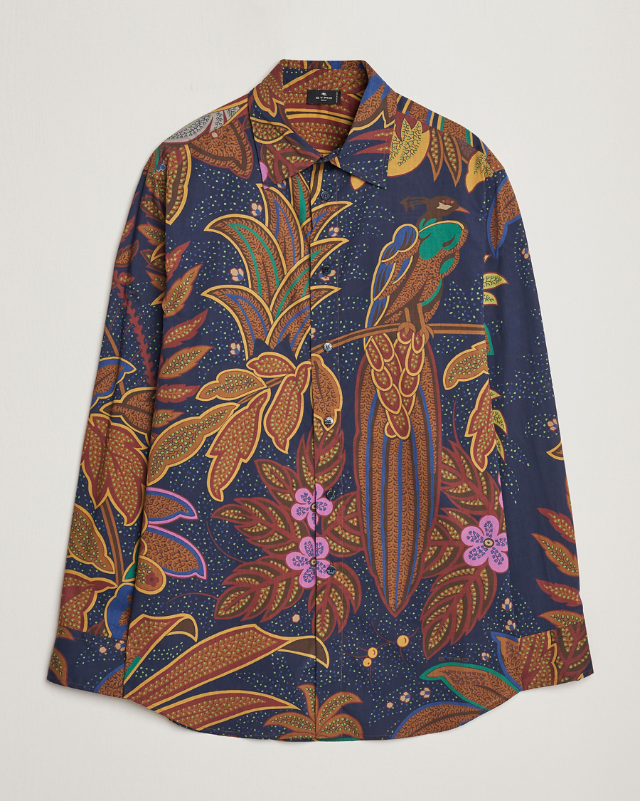 Herren | Etro | Etro | Oversize Jungle Printed Shirt Navy