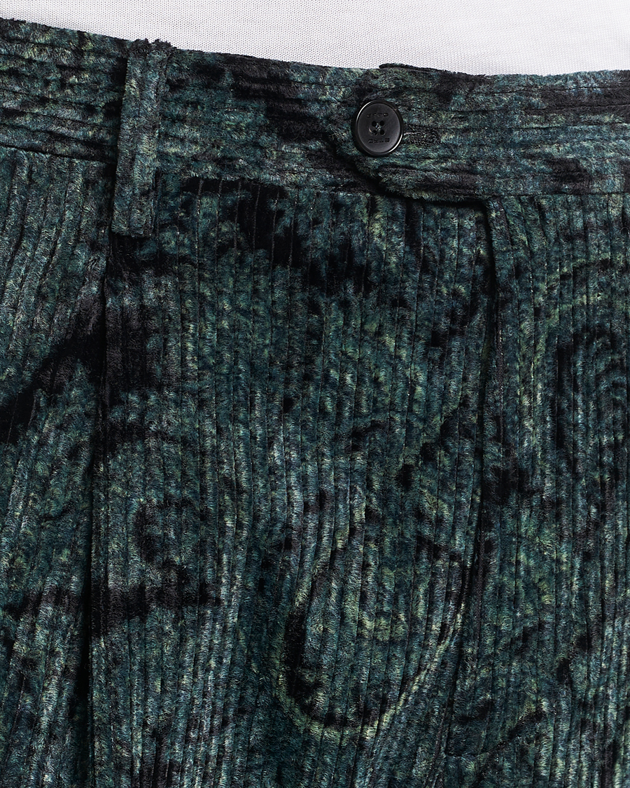 Herren | Hosen | Etro | Tailored Paisley Corduroy Trousers Dark Blue