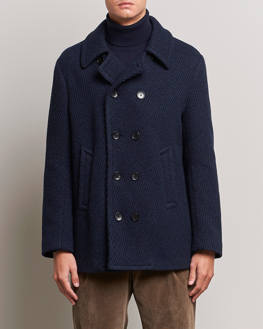 Herren | Etro | Etro | Wool Peacoat Navy