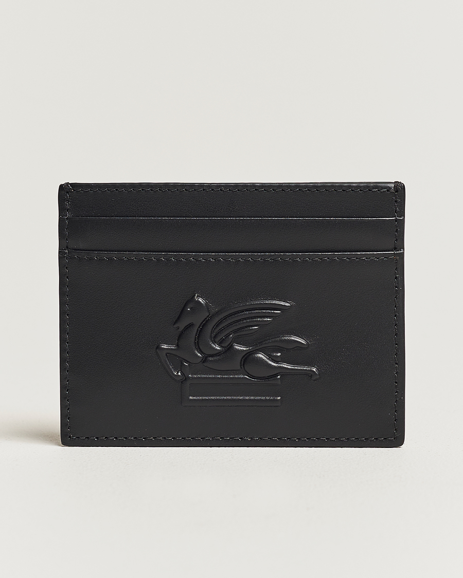 Herren | Geldbörsen | Etro | Logo Embossed Cardholder Black