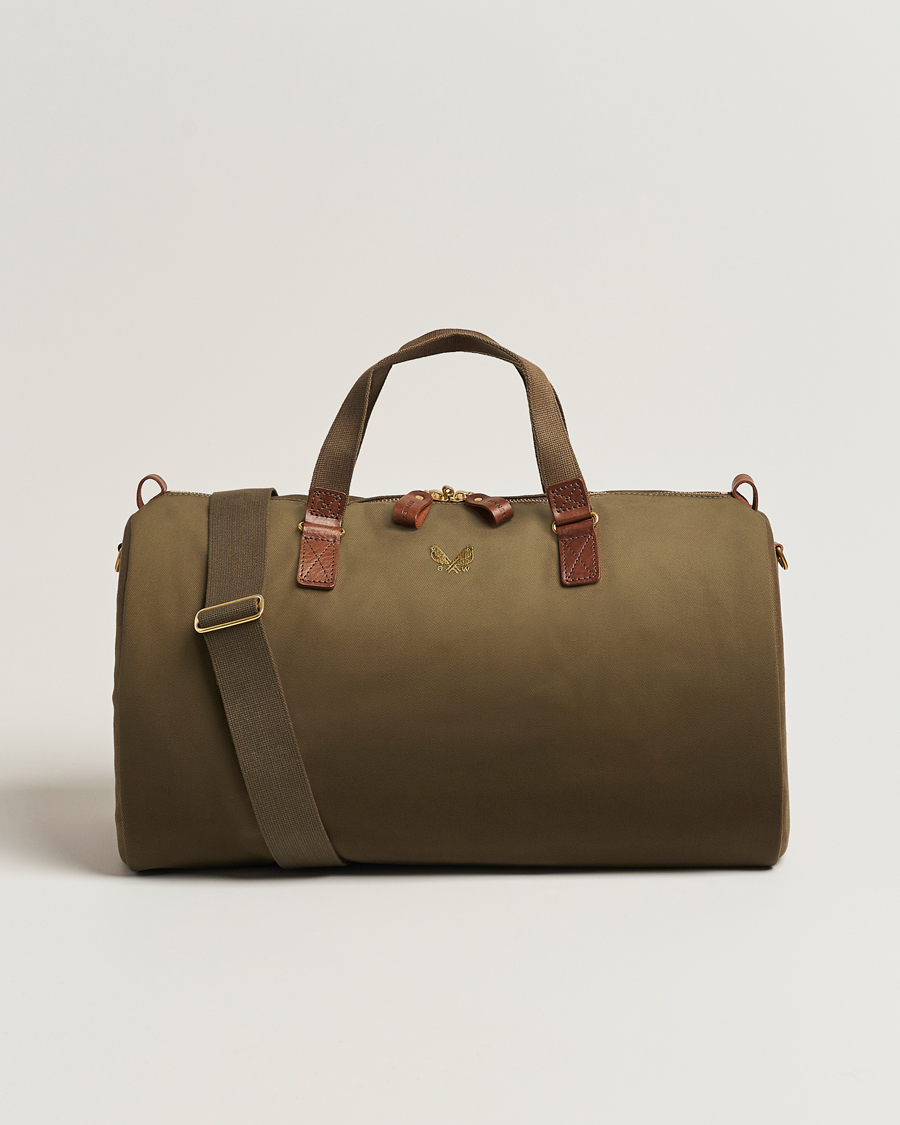 Herren | Bennett Winch Canvas Suit Carrier Holdall Olive | Bennett Winch | Canvas Suit Carrier Holdall Olive