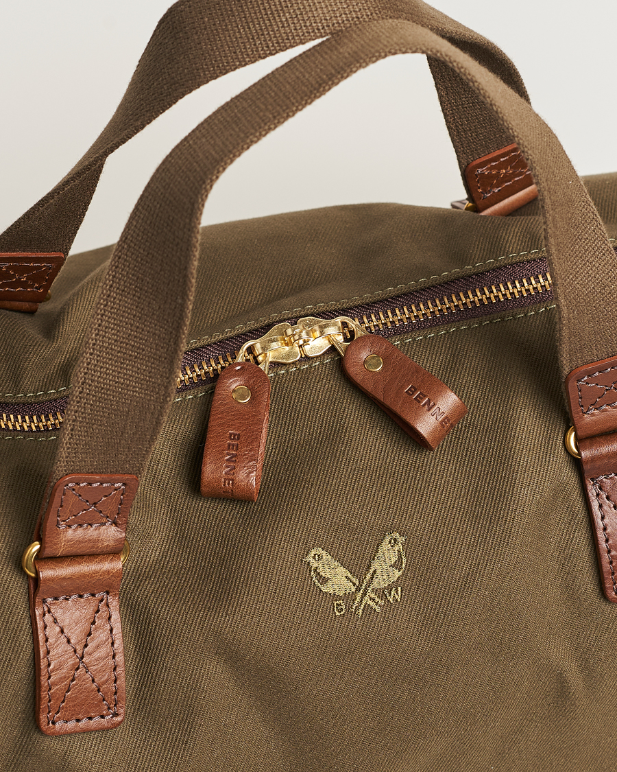 Herren | Bennett Winch Canvas Suit Carrier Holdall Olive | Bennett Winch | Canvas Suit Carrier Holdall Olive