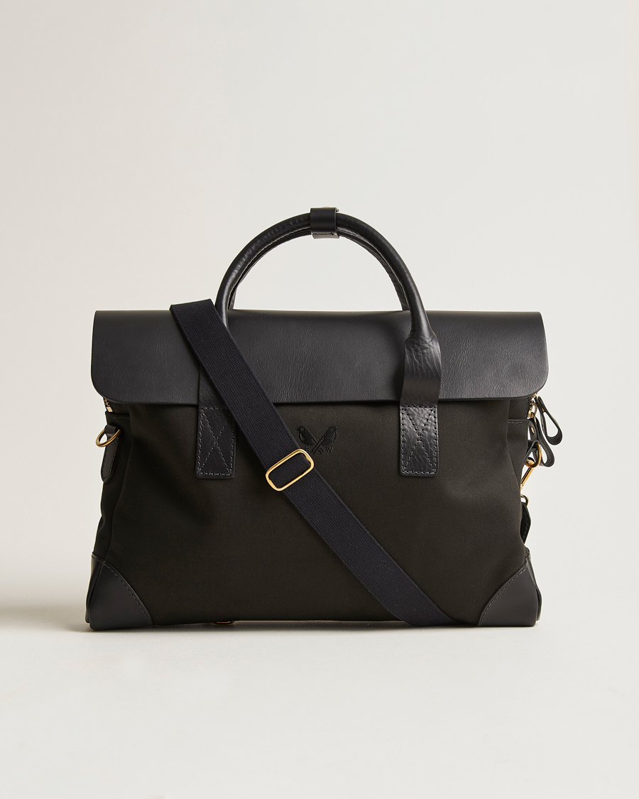 Herren | Taschen | Bennett Winch | Canvas Briefcase Black