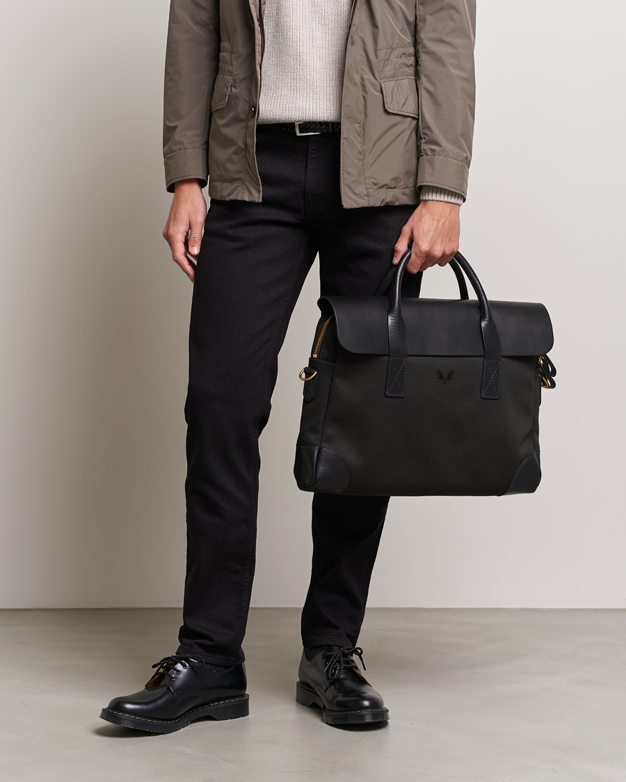 Herren | Dokumenttaschen | Bennett Winch | Canvas Briefcase Black