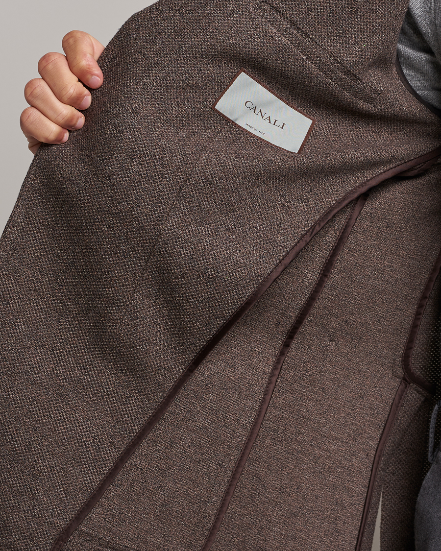 Herren | Sakkos | Canali | Structured Wool Jersey Jacket Beige