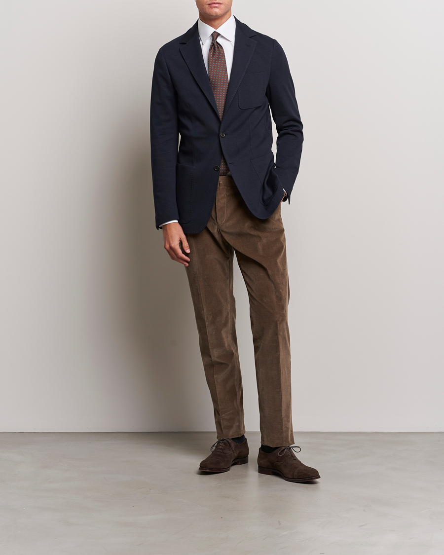 Herren | Sakkos | Canali | Jersey Stretch Jacket Navy