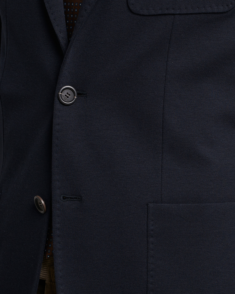 Herren | Sakkos | Canali | Jersey Stretch Jacket Navy