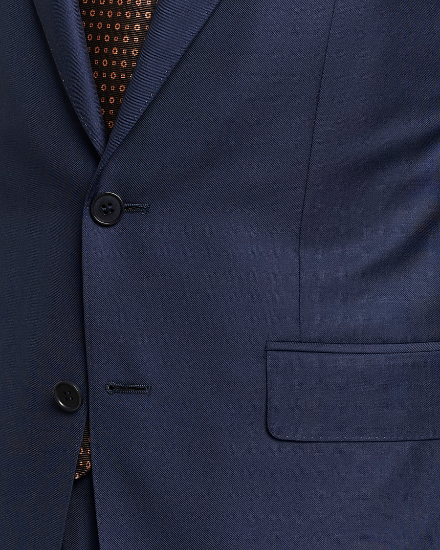 Herren | Anzüge | Canali | Super 130s Wool Capri Suit Dark Blue