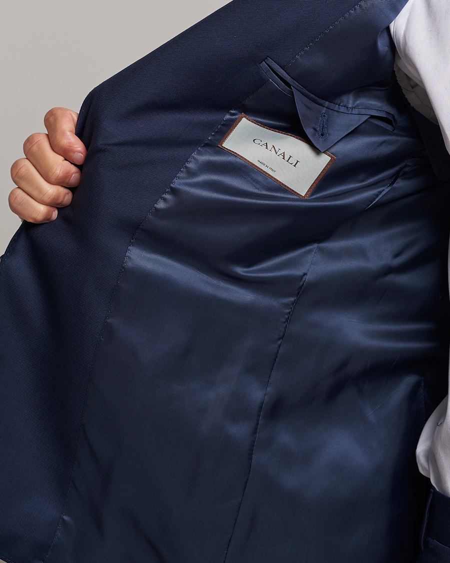 Herren | Anzüge | Canali | Super 130s Wool Capri Suit Dark Blue