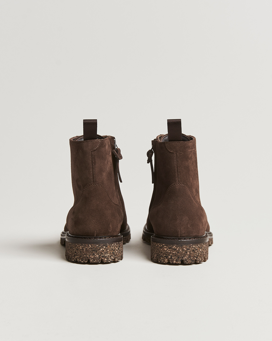 Herren | Canali Lace Up Winter Boot Dark Brown Suede | Canali | Lace Up Winter Boot Dark Brown Suede