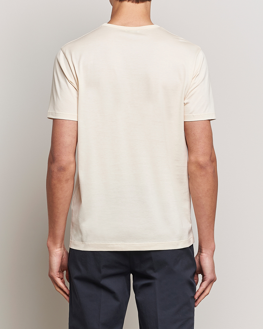 Herren | T-Shirts | Sunspel | Crew Neck Q82 Cotton T-Shirt Undyed