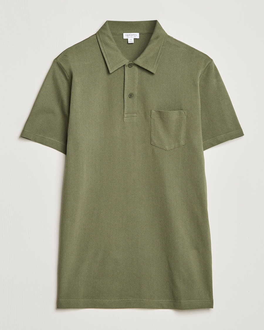 Herren | Poloshirts | Sunspel | Riviera Polo Shirt Hunter Green