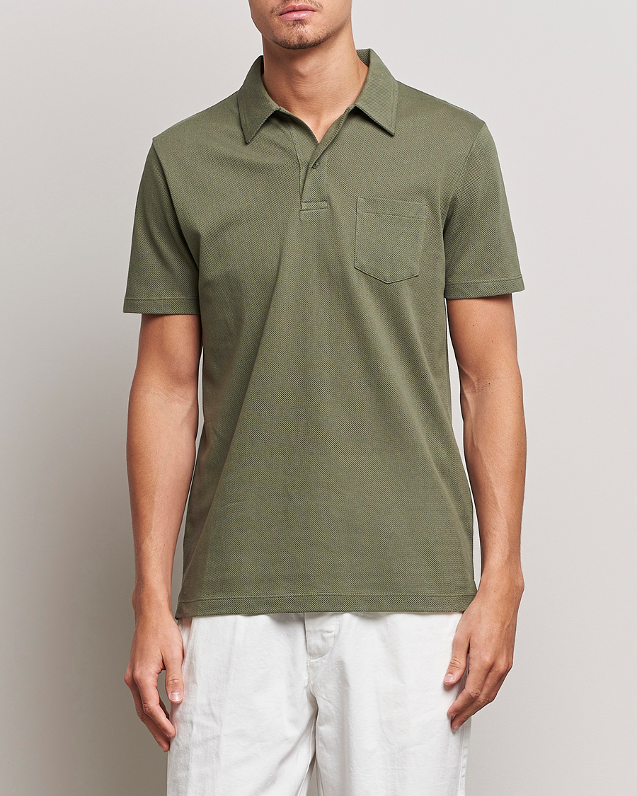 Herren |  | Sunspel | Riviera Polo Shirt Hunter Green