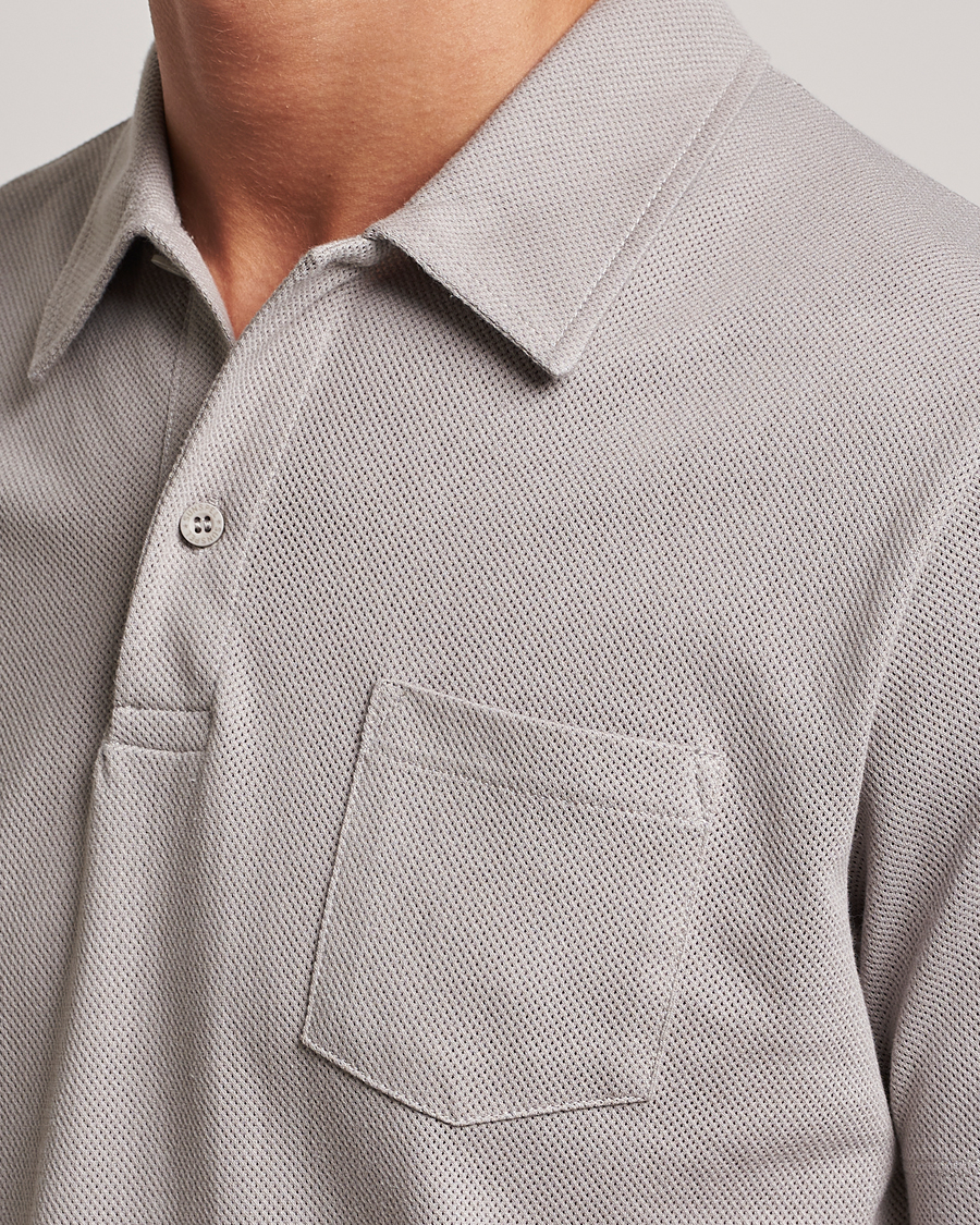 Herren | Poloshirts | Sunspel | Riviera Polo Shirt Mid Grey