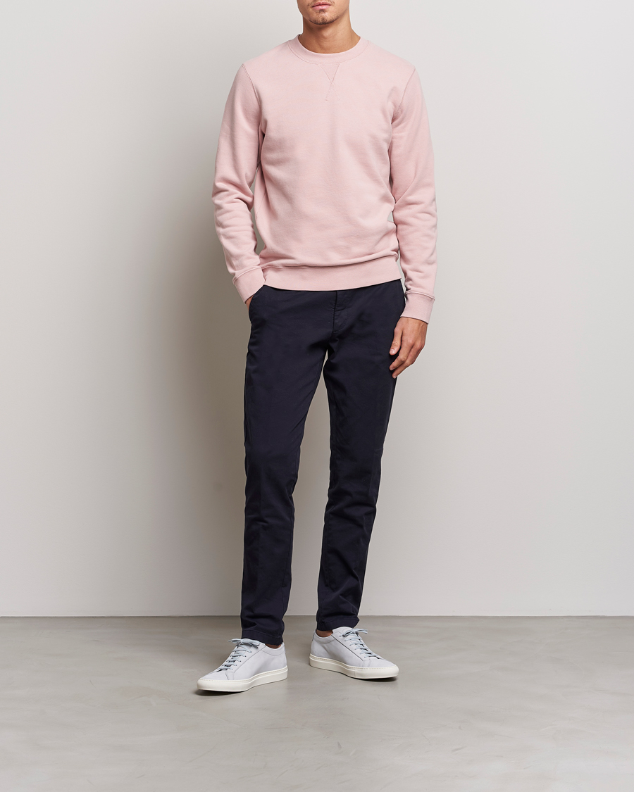 Herren | Pullover | Sunspel | Loopback Sweatshirt Shell Pink