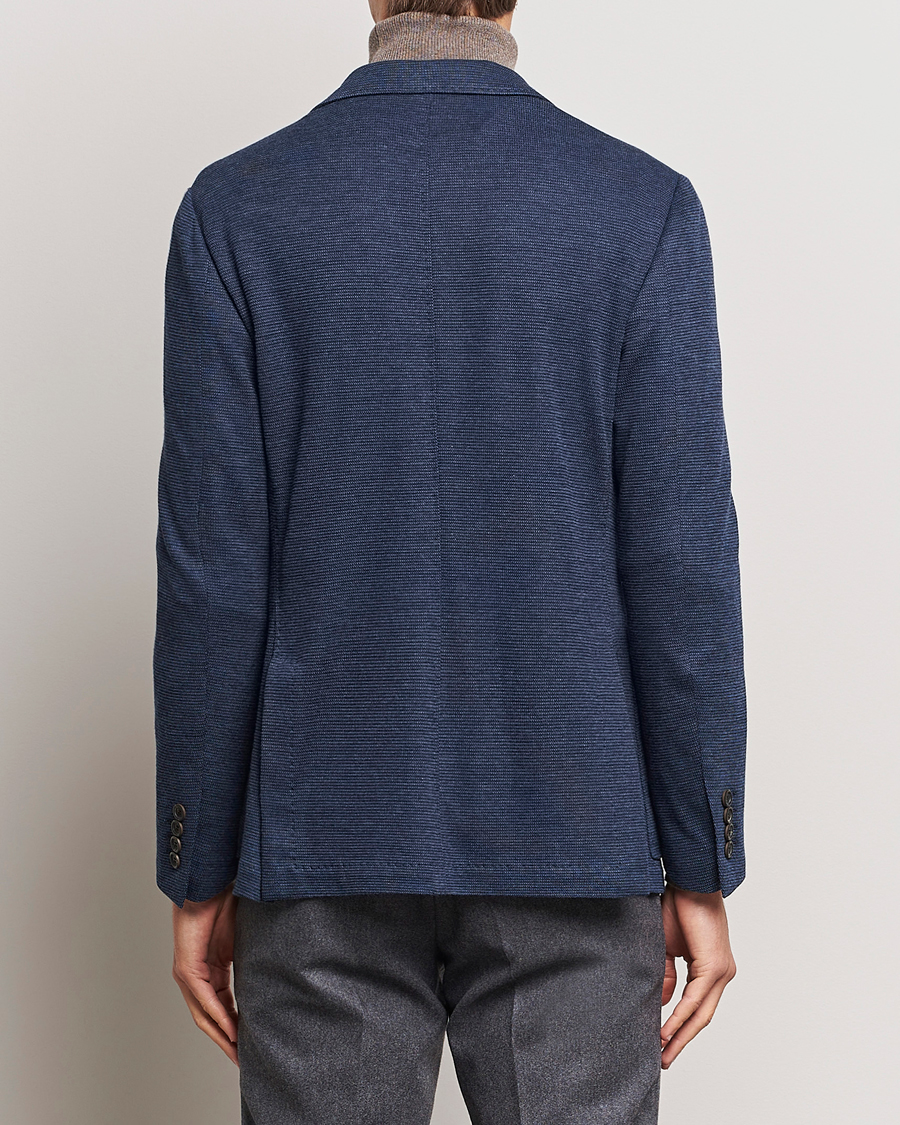 Herren | Sakkos | Canali | Structured Jersey Jacket Blue