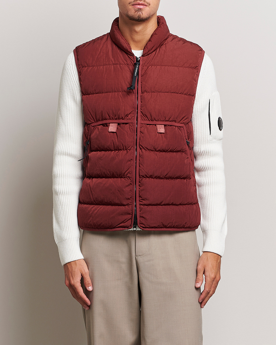 Herren | C.P. Company | C.P. Company | Eco-Chrome R Lightweight Down Vest Wine